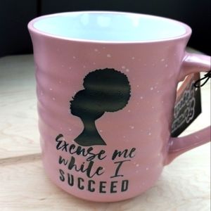 BLACK WOMAN w Afro Excuse Me While I Succeed Mug